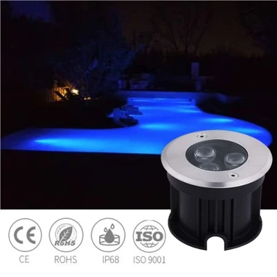 12v 3w neðansjávar Led sundlaugarljós